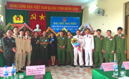BCH Chi đoàn PK 20, Đoàn TN Công an tỉnh Quảng Ngãi ra mắt Đại hội